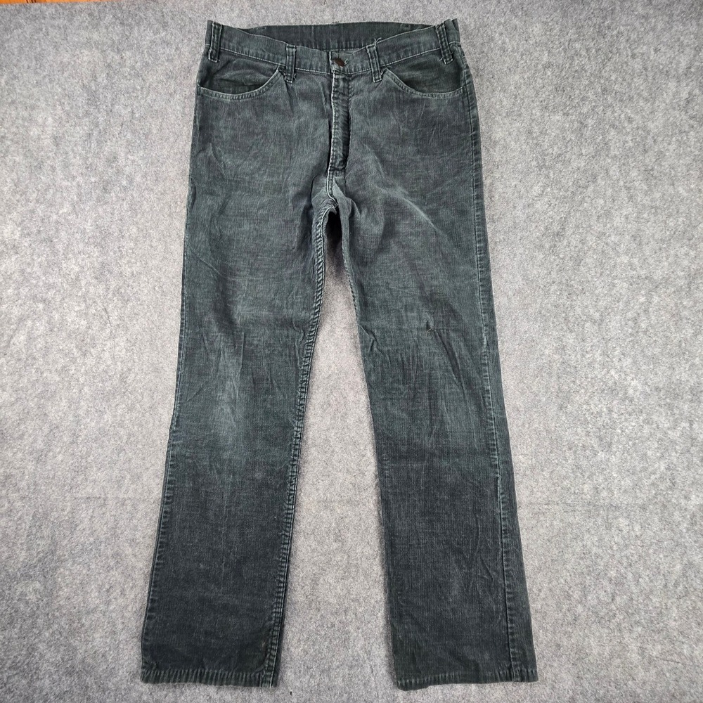 Levi's Corduroy Pants Mens 34x31 Gray Straight Leg Vintage 514 Style